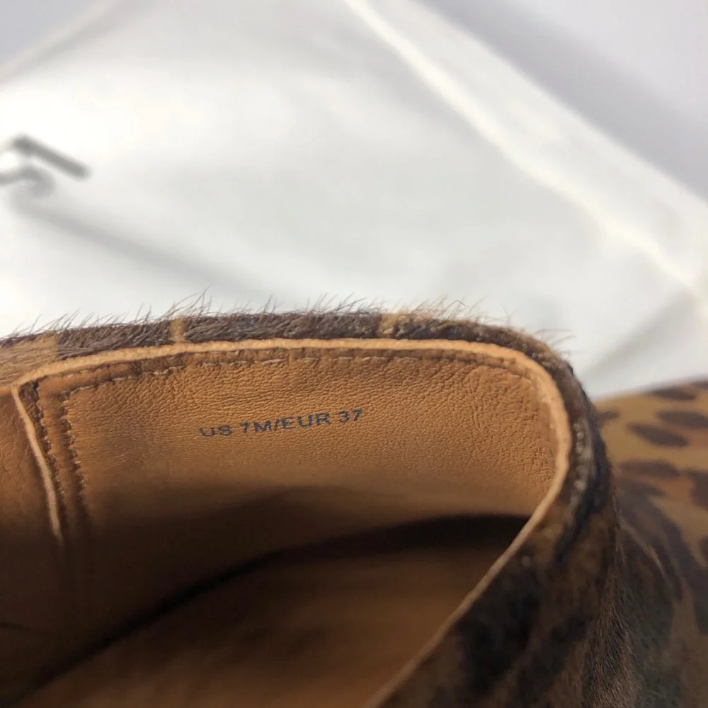 Via Spiga Emelin Cheetah Print Leather Ankle Boot